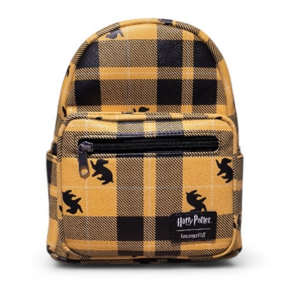 Loungefly Harry Potter Hufflepuff Plaid Mini Backpack